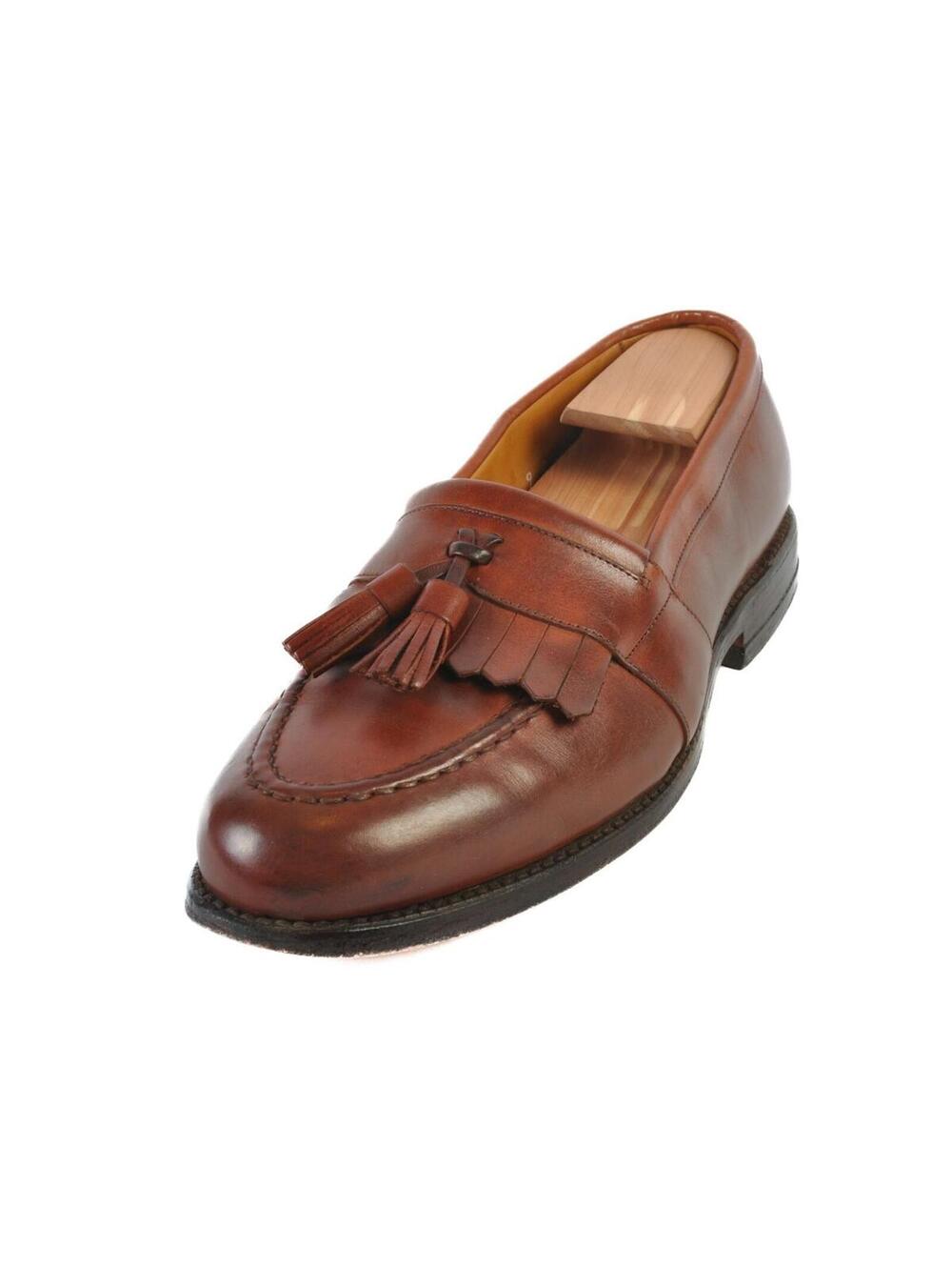 Allen Edmonds Brown Newport Tassel Loafers 9D 36514
